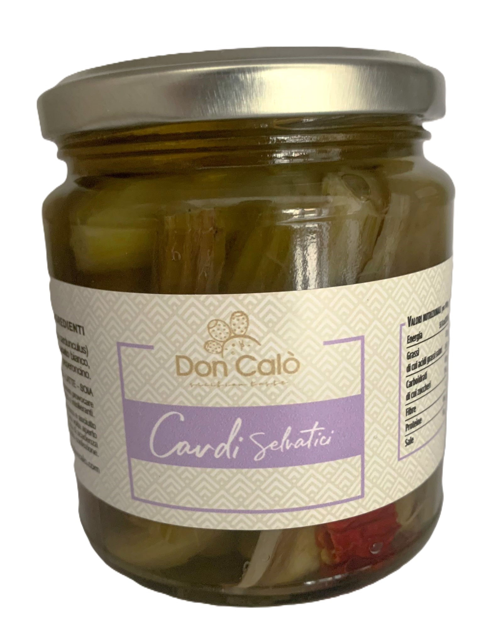 Cardi selvatici ( Cynara Cardunculus) in olio di semi di girasole