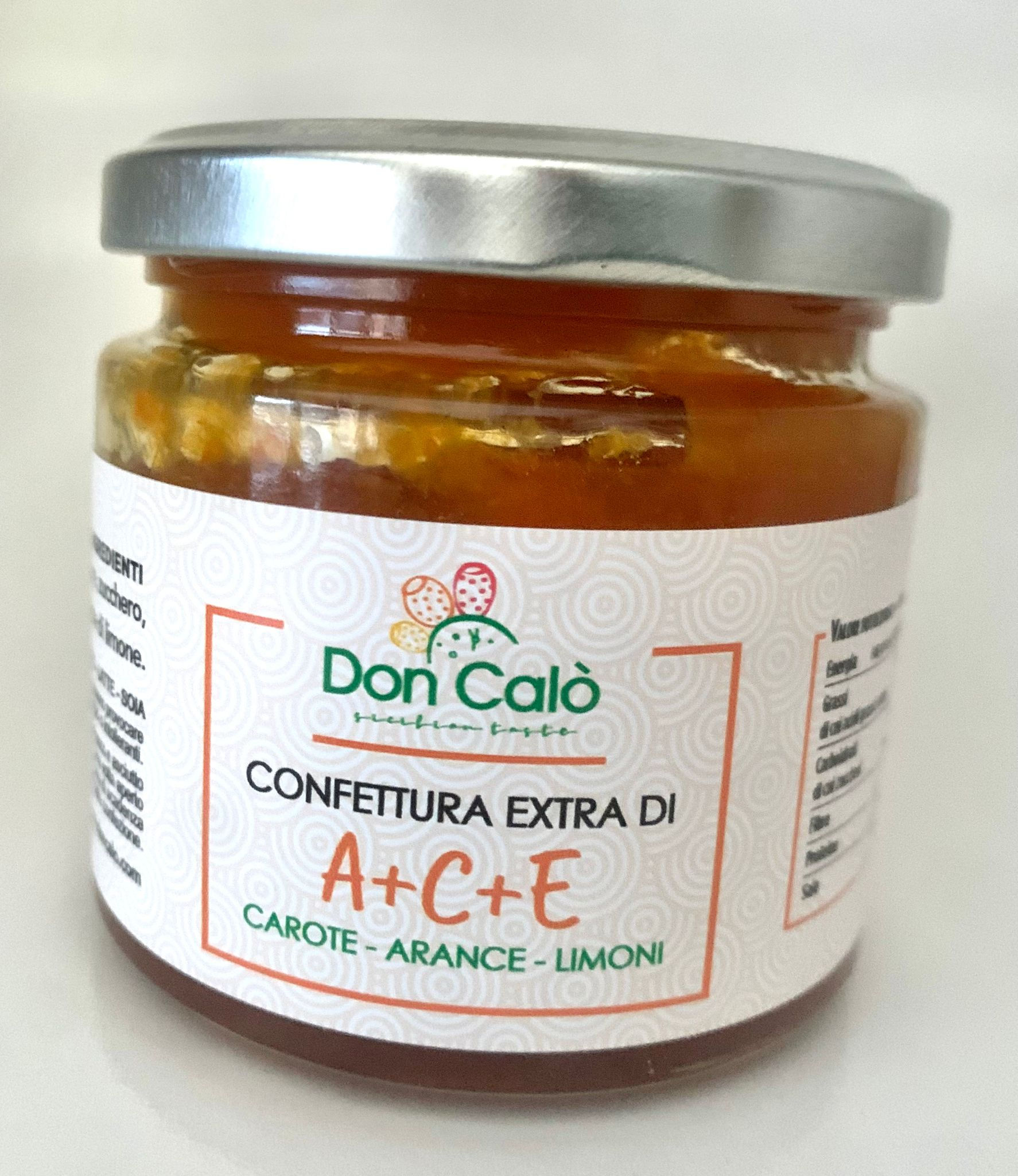 A+C+E  Confettura extra di Carote Arance e  Limone