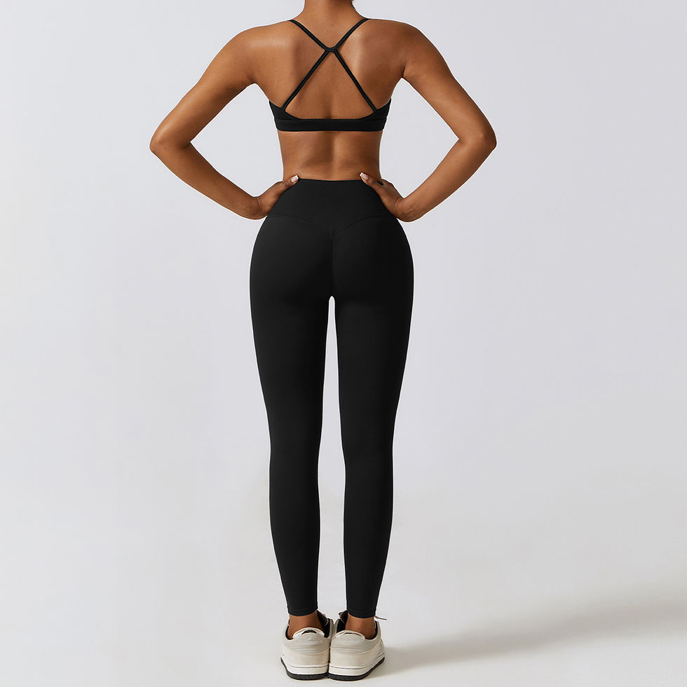 Thumbnail: Women's Sportswear Yoga Set Workout Clothes Athletic Wear Sports Gym Legging 2/3
