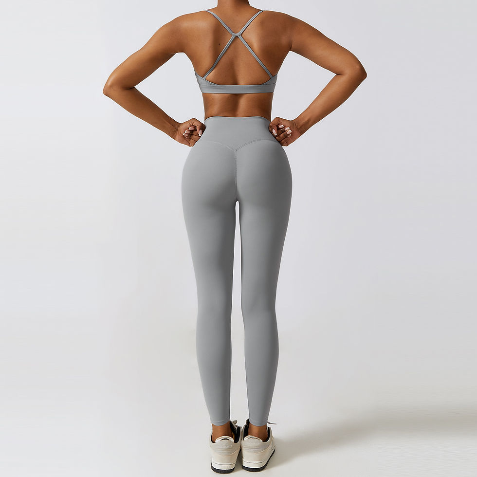 Thumbnail: Women's Sportswear Yoga Set Workout Clothes Athletic Wear Sports Gym Legging 2/3