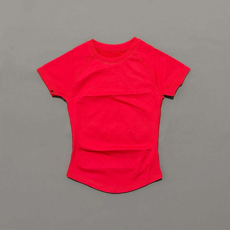 Thumbnail: HISTELLO Sport Short Sleeve Top Seamless Yoga Leotard Clothing Women Running Spo