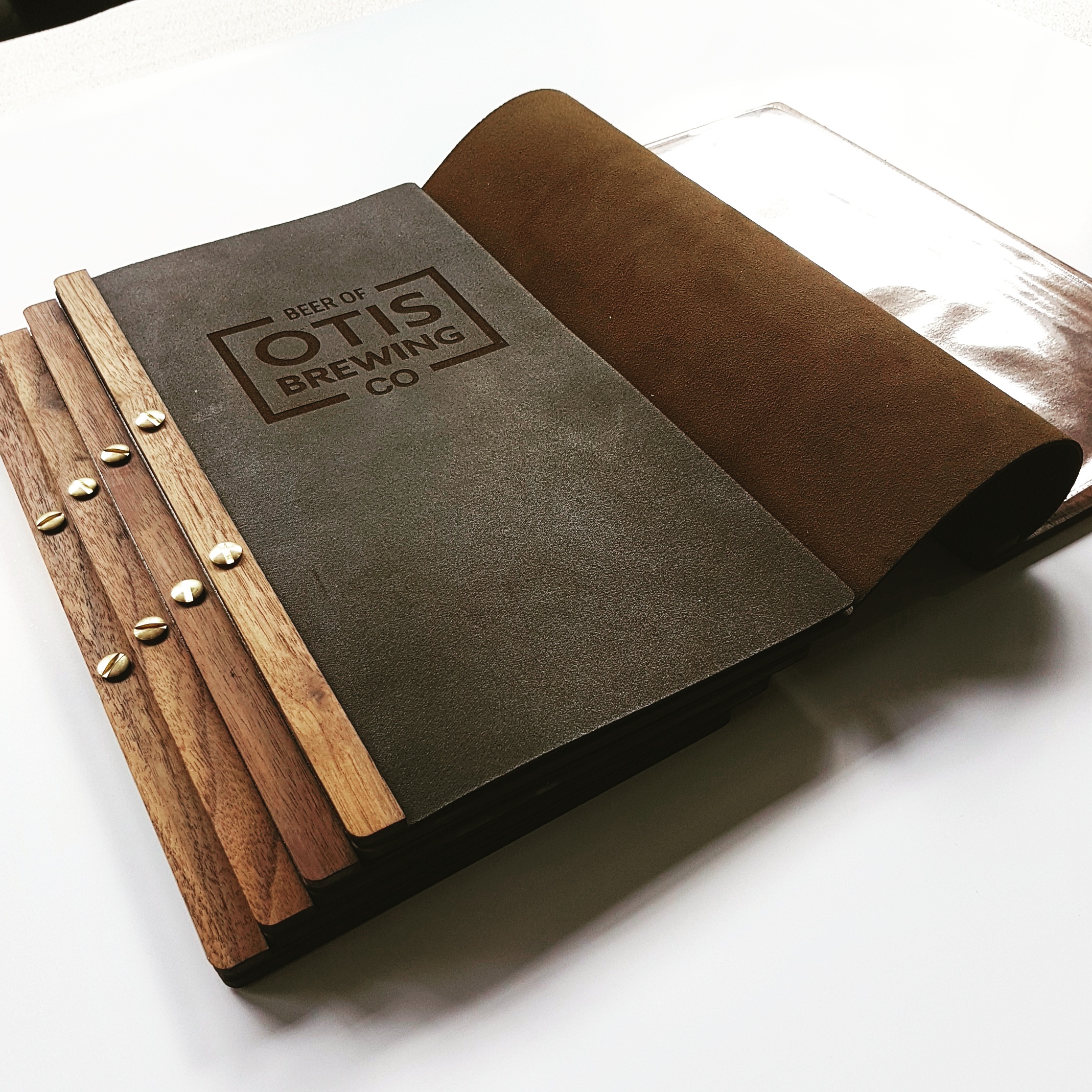 Leather and Walnut menu's