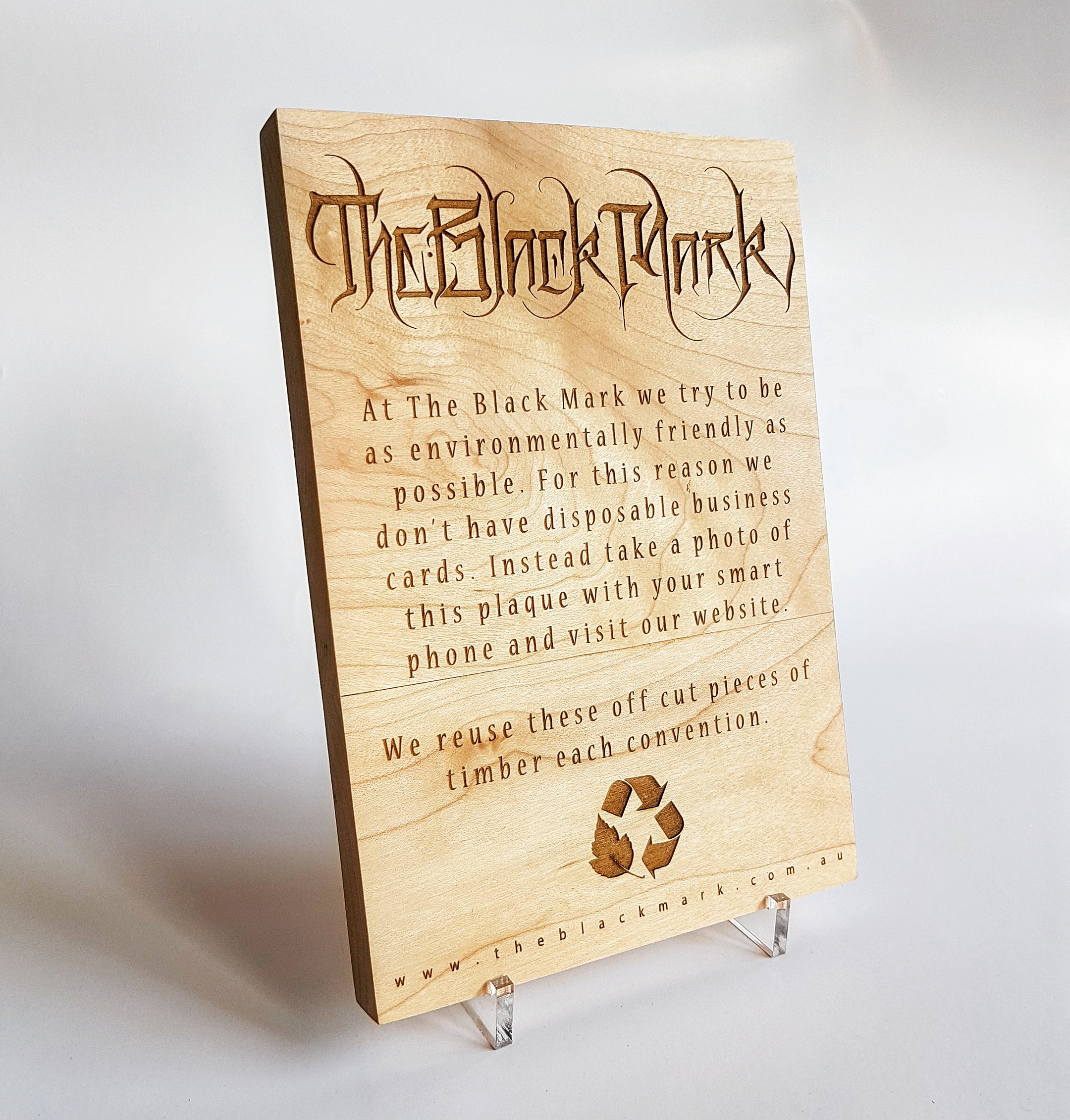 The Black Mark tattoo display