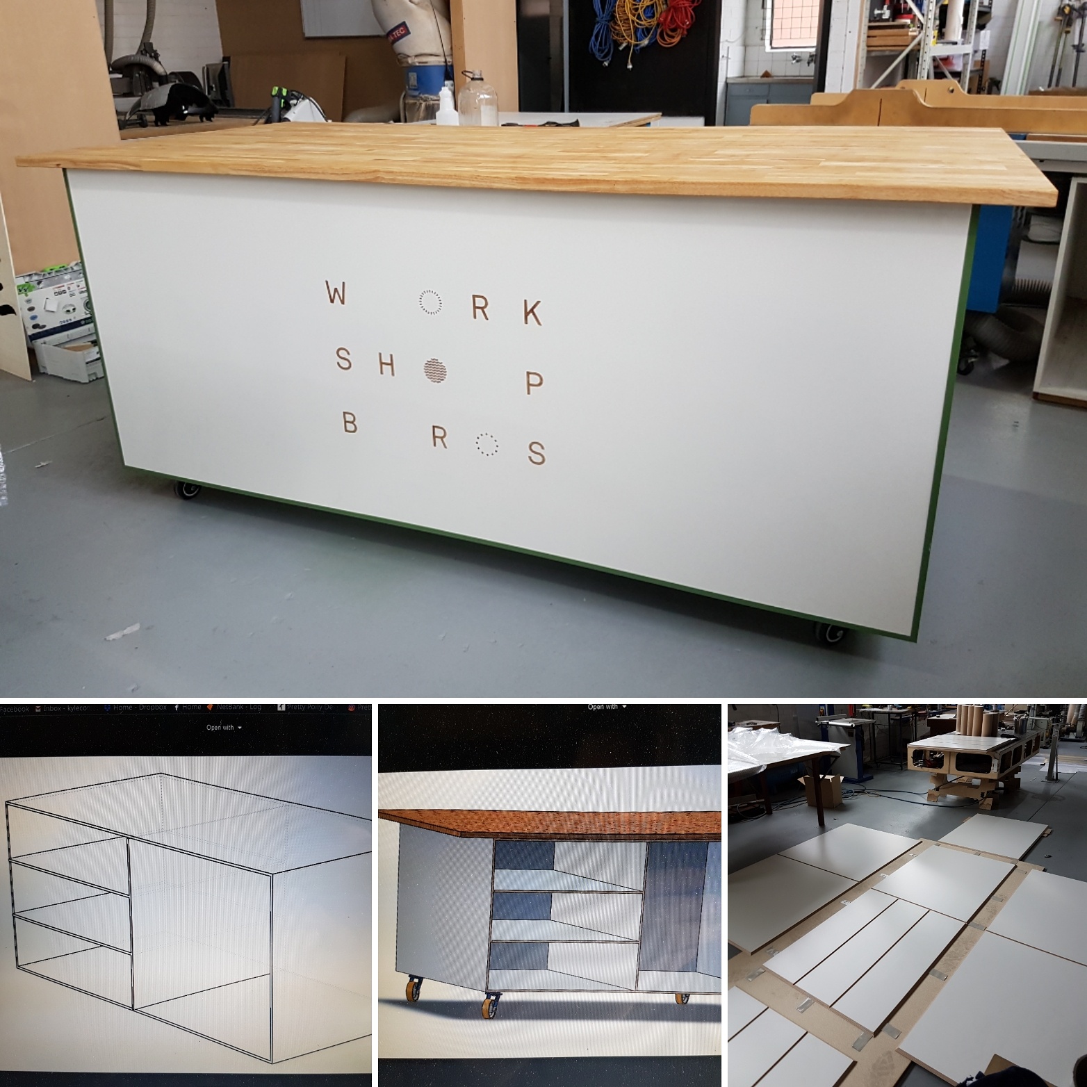 Workshop Bro's coffee cart.