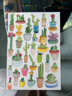 floresta de cactos