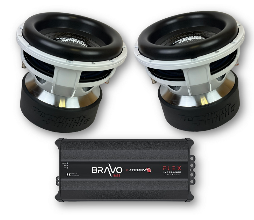 Thumbnail: (2) Platinum V2 Subwoofers + Stetsom Bravo Bass Flex 8k