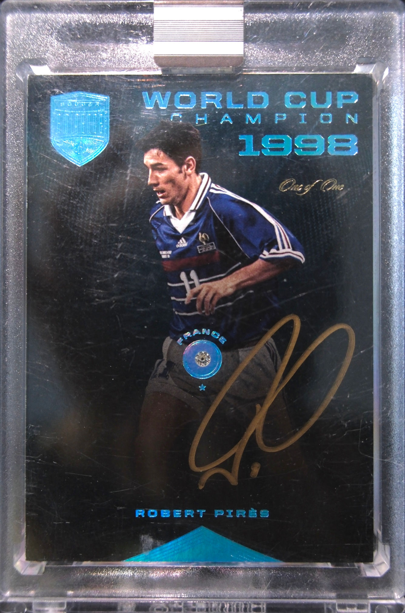 1998 PANINI WORLD CUP CHAMPION ROBERT PIRES 1/1