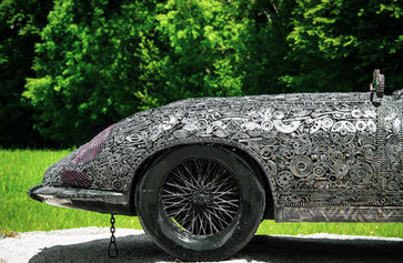 jaguar e type giganten aus stahl Kunstfigur autokunst
manro classic museum salzburg