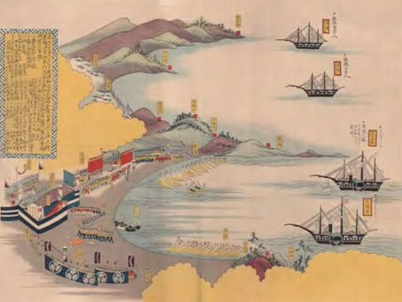 e date la mondialisation de la guerre sur la croûte terrestre à l’année 1853. Après le génocide des Indiens d’Amérique et leur « transportation » (« transportation » est un mot américain dont les Allemands puis les Turcs s’inspirèrent dans les décennies qui suivirent), après le génocide des noirs d’Afrique, la ségrégation affichée démocratiquement et l’esclavage, les Américains tournèrent leur regard vers le reste du monde. Le commodore Matthew Perry déclencha les deux guerres mondiales durant l’été 1853 en