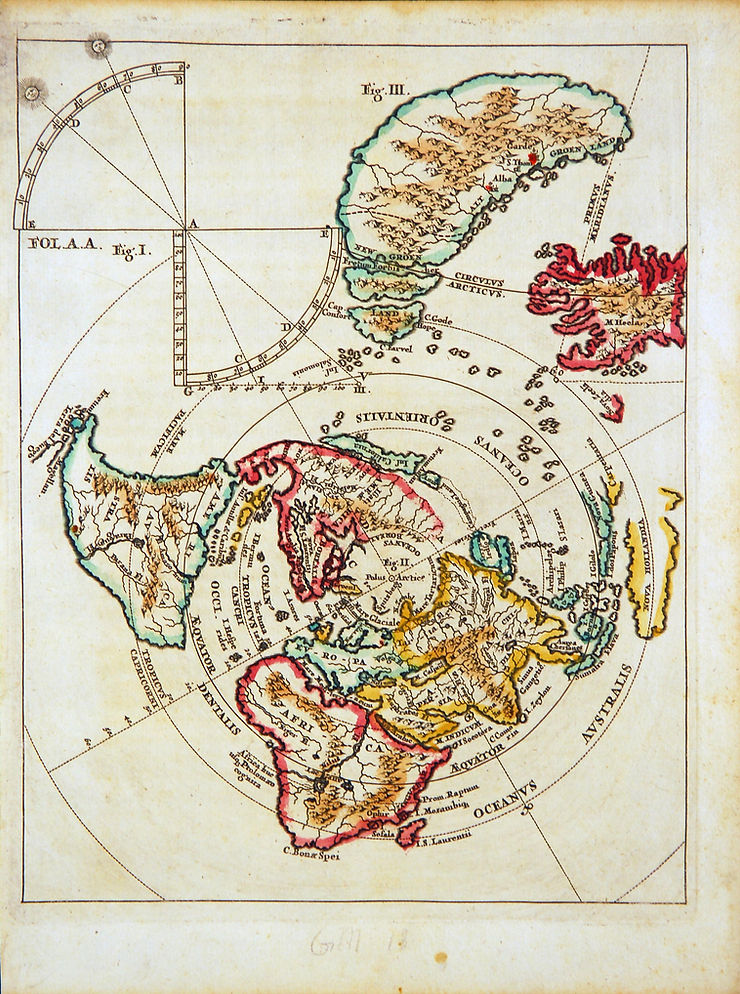1680 C. Harrison Mann, Jr. Map Of The World