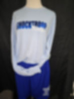 Thumbnail: BLUE METALLIC PUFF incursive FITNESS 