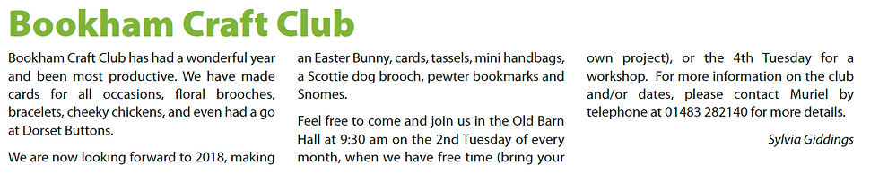 Bookhams Bulletin