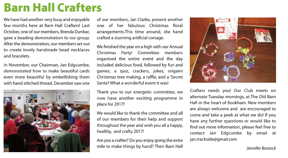 Barn Hall Crafters