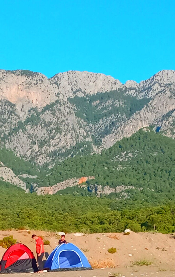 Kemer halk plajı kamp alanı