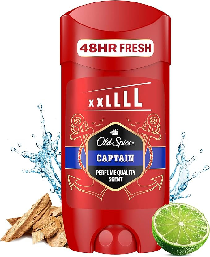 Old Spice Captain Aluminium Free Deodorant Stick For Men, 85 ML, Stay Fresh For