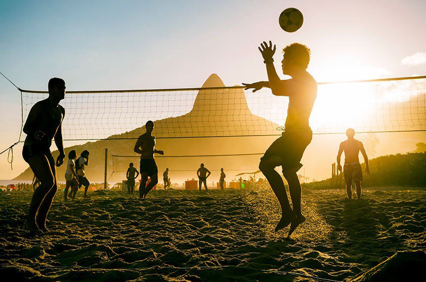 Footvolley in Ipanema is pure Rio