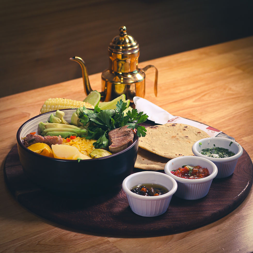 Arranged Food and Objects