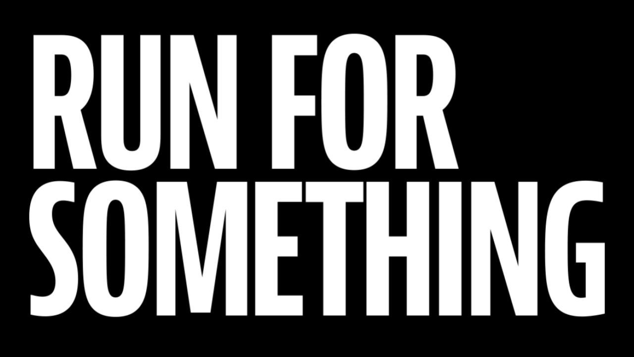 To run something. Run text.