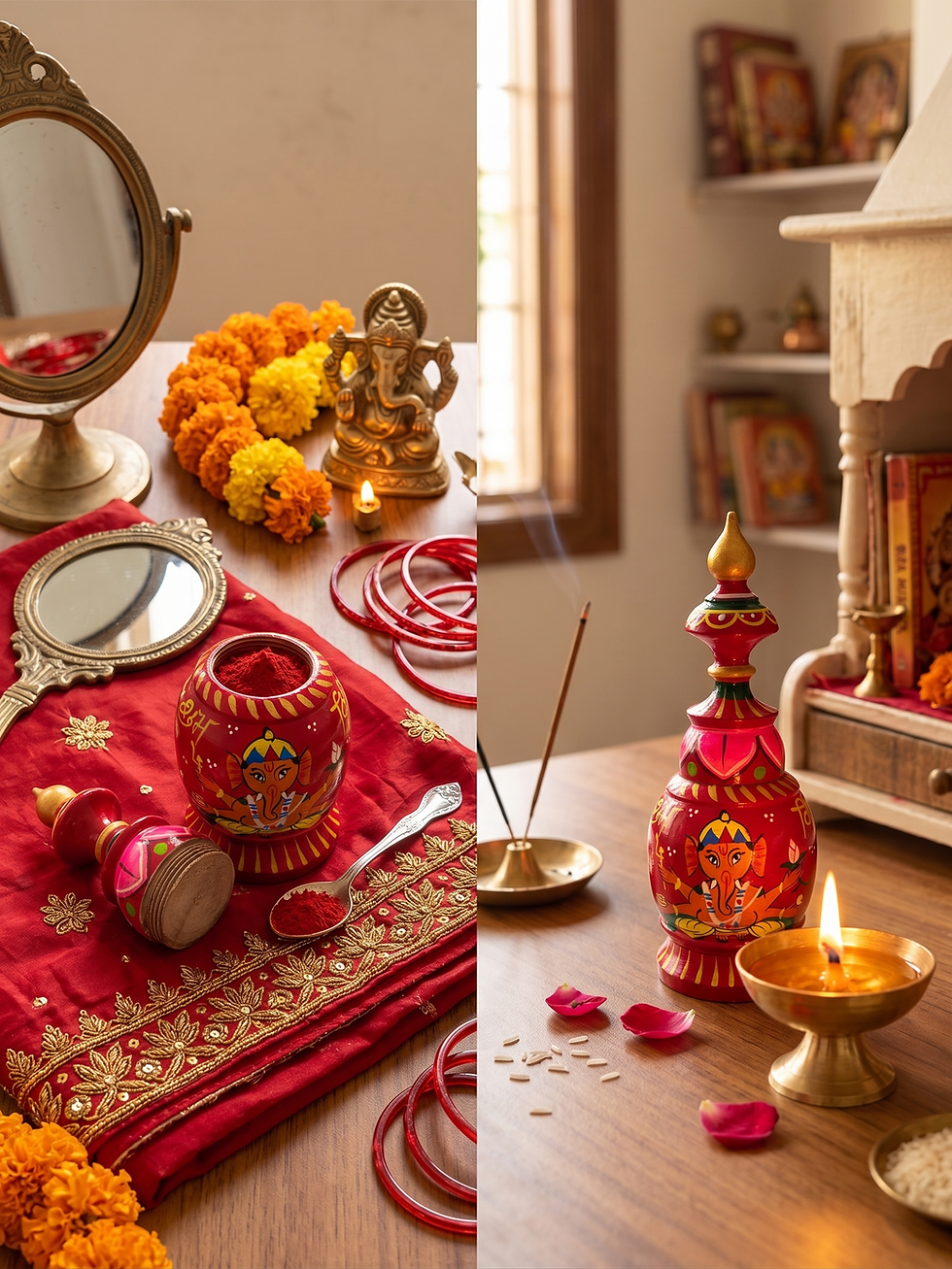 Thumbnail: Hand painted Balaji Handicraft wooden decor with Ganesha statue