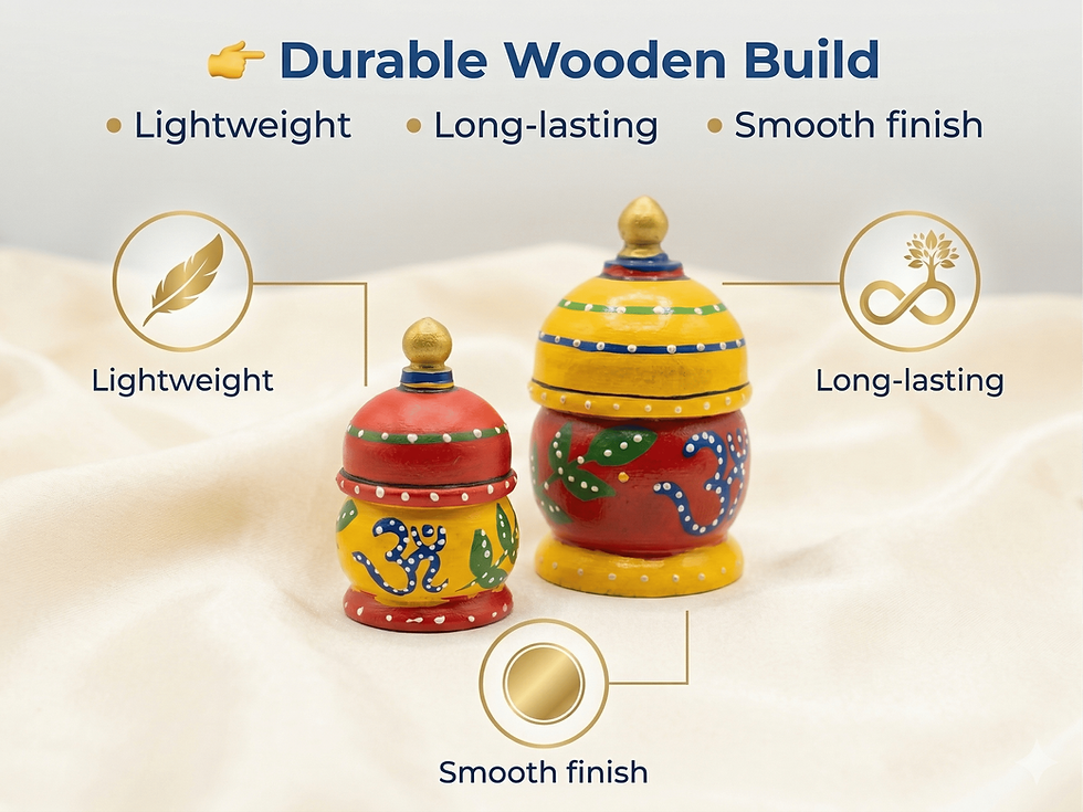 Thumbnail: Durable wooden handcrafted showpieces with smooth finish