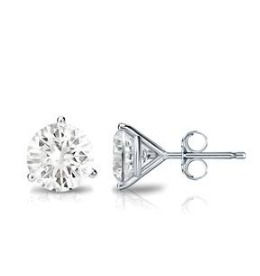 2.00CTW Round Martini Set Lab Grown Diamond Studs