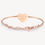 Thumbnail: Rose Gold Plated MOM Italian Rigid Bracelet