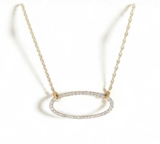 Eternal Diamond Oval Necklace