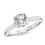 Thumbnail: Lab-Created Diamond Solitaire Engagement Ring