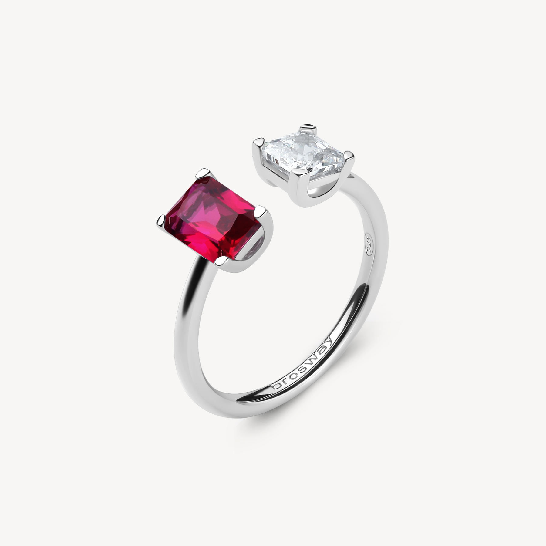 Passion Ruby Italian Baguette Ring