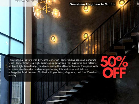 EOFY Exclusive: 50% OFF Premium Polished Plaster Finish