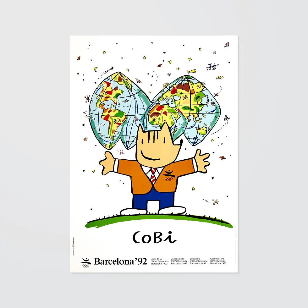 Thumbnail: Barcelona 1992 Mascot Poster - Javier Mariscal