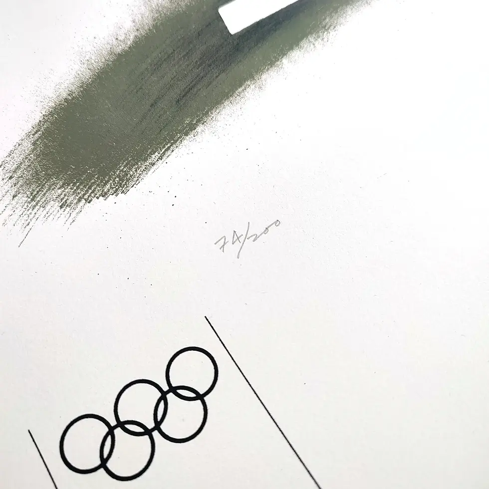 Thumbnail: Hand numbered detail from a Peter Phillips art poster from the 1972 Munich Olympic Games