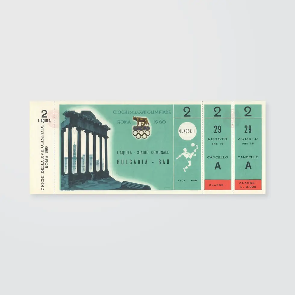 Thumbnail: Rome 1960 Football Ticket(s) - Round 2