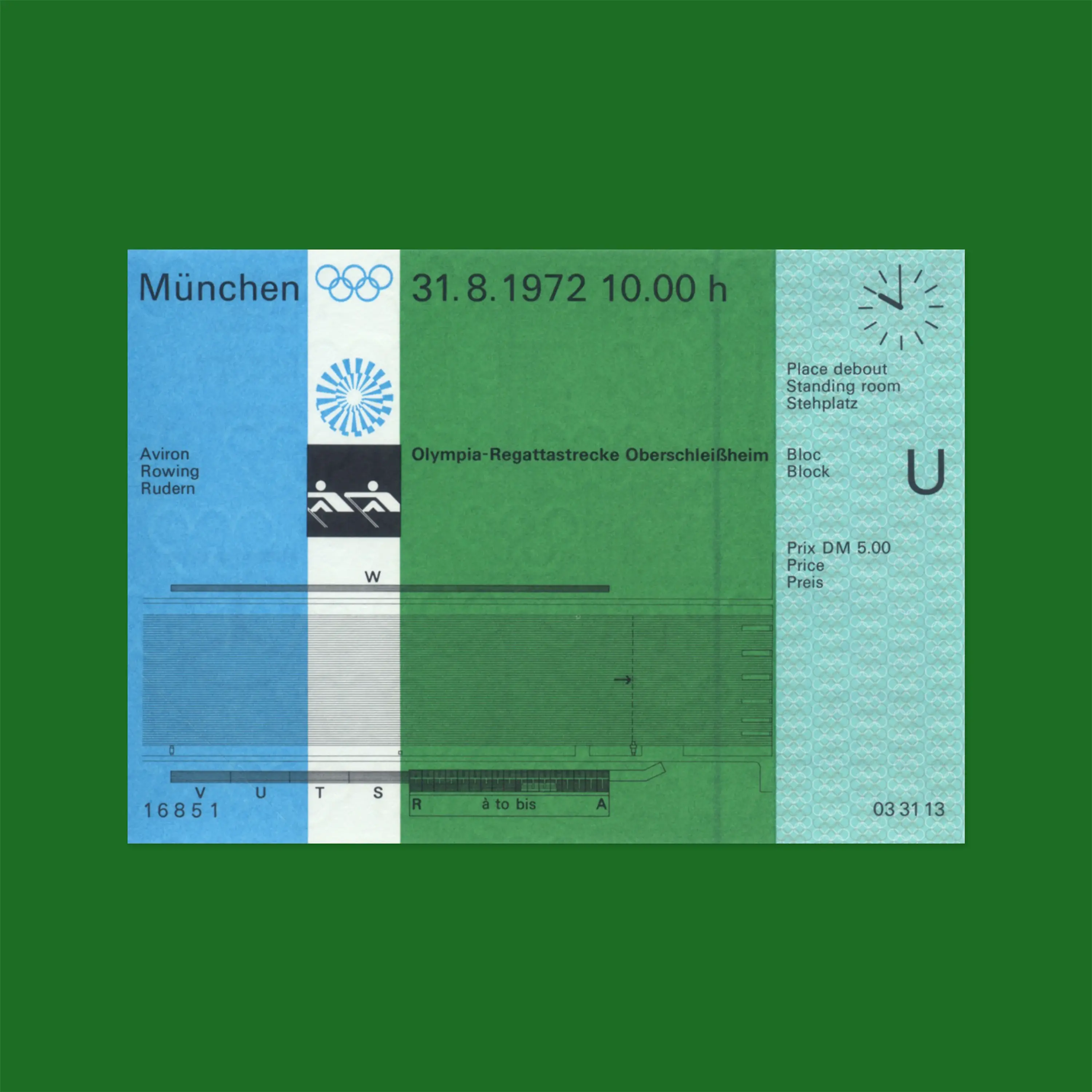 Unused Rowing Ticket