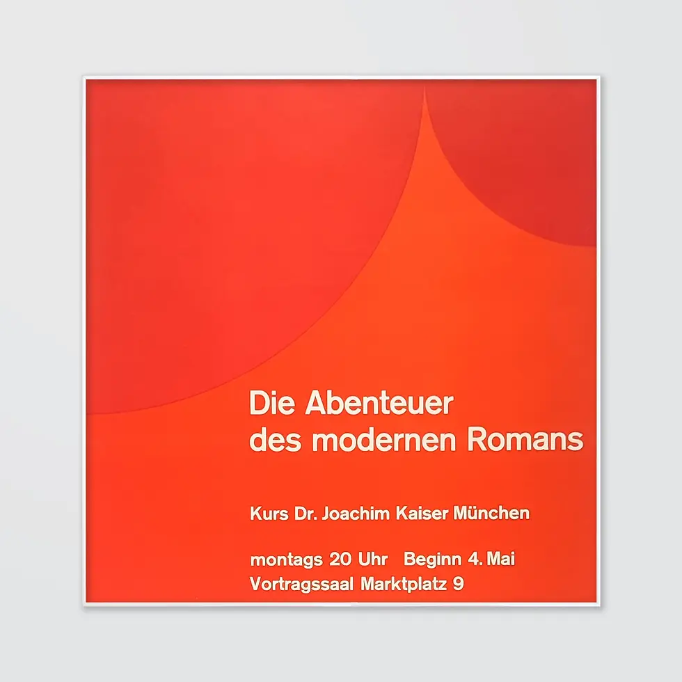 VHS Ulm Screenprint - Die Abenteuer des modernen Romans