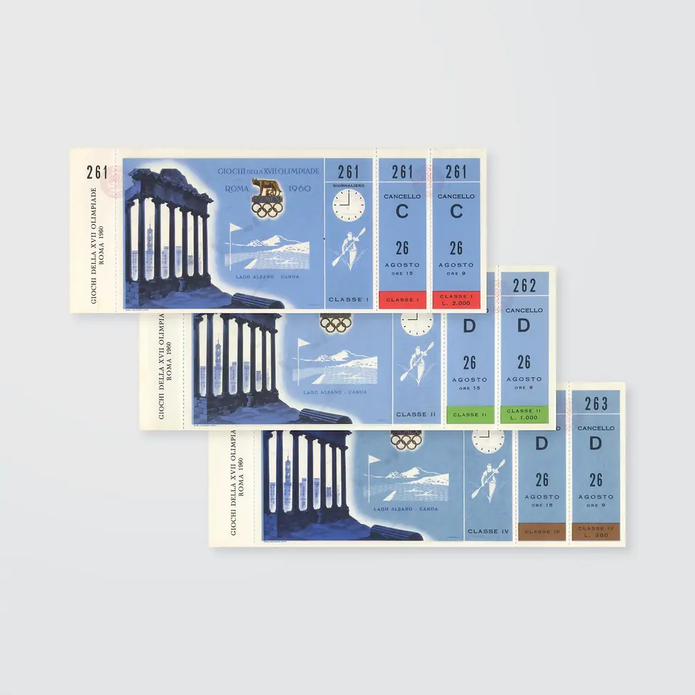 Rome 1960 Canoeing Ticket(s)