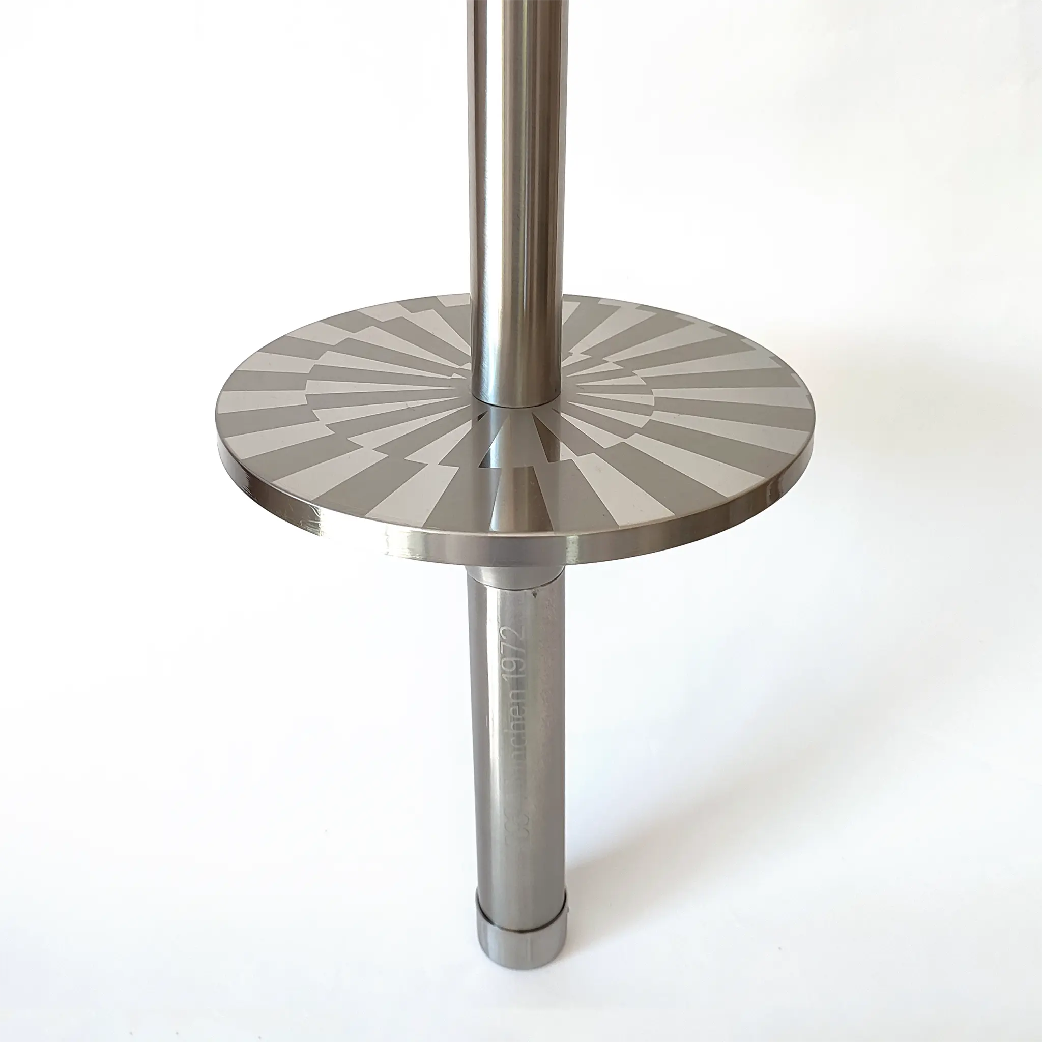 Close up of the hilt of the Olympic torch from the 1972 Munich Games.
