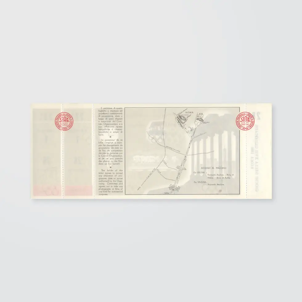 Thumbnail: Rome 1960 Cycling Ticket(s) - Road