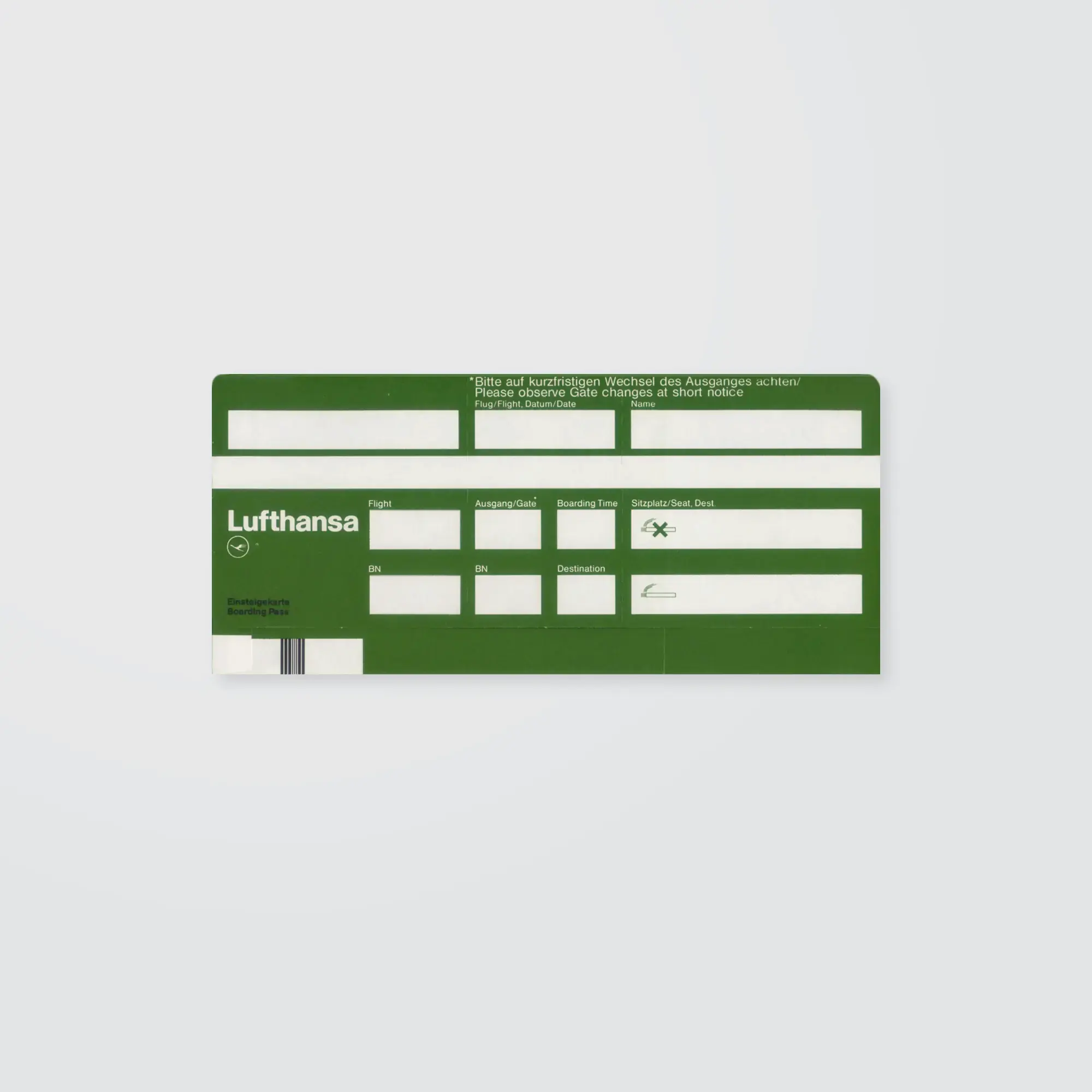 Lufthansa Boarding Pass Sleeve - Standard Class