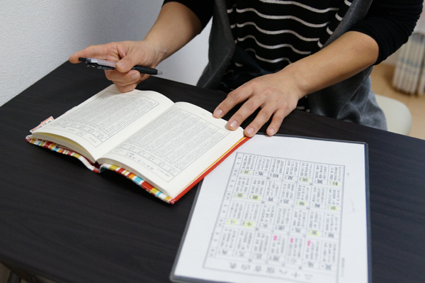 鑑定の様子