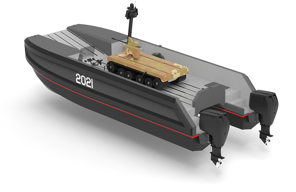 SHARC Autonomous Catamaran Rendering