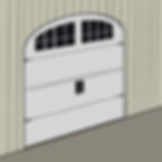 Image of overhead doors for sheds available at Best in Backyards.