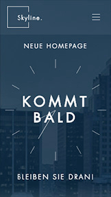 Alle Designvorlagen website templates – Landingpage im Aufbau