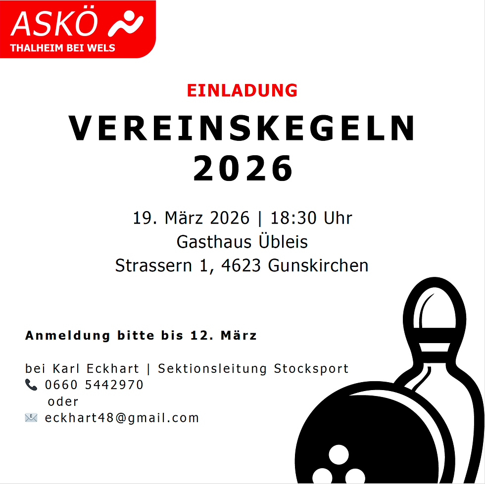 Vereinskegelmeisterschaft 2026 – jetzt vormerken!