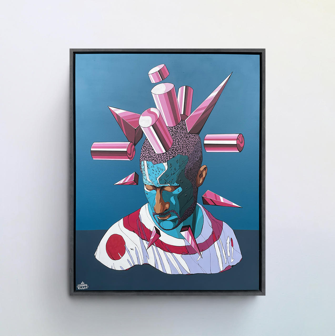 peinture réalisé à l'acryilique sur toile en conton, encadrement caisse américaine, artiste, peinture en atelier, atelier portes ouvertes, exposition en galerie, art3f, salon d'art, peinture originale, travaux originaux,  edouard blum, blum, edouard, edouardblum, mulhouse, strasbourg,