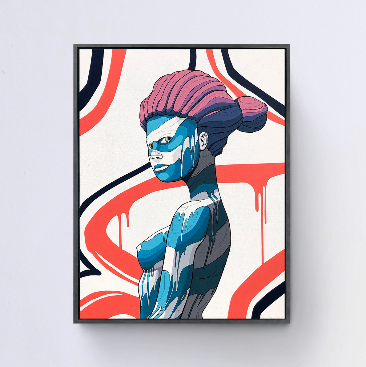 peinture réalisé à l'acryilique sur toile en conton, encadrement caisse américaine, artiste, peinture en atelier, atelier portes ouvertes, exposition en galerie, art3f, salon d'art, peinture originale, travaux originaux,  edouard blum, blum, edouard, edouardblum, mulhouse, strasbourg,