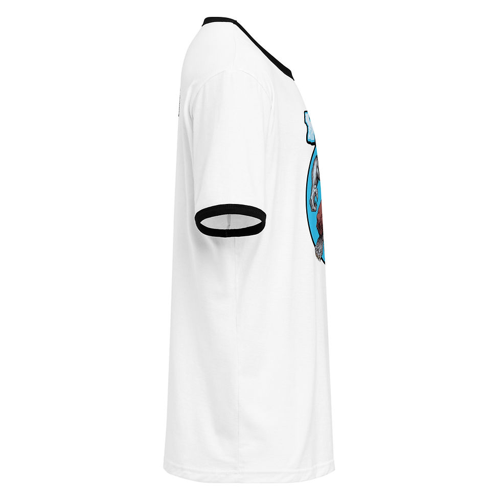 Thumbnail: Big Yeti Unisex ringer t-shirt
