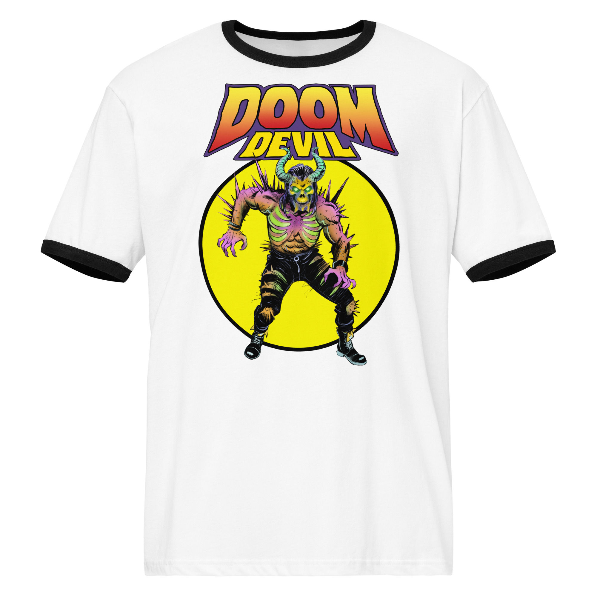 Doom Devil Unisex ringer t-shirt