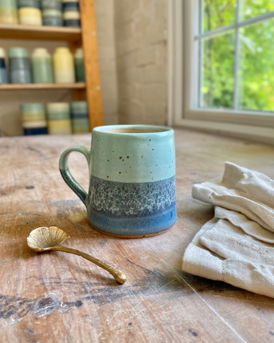 Ocean Spray Tall Mug | emilydoranpottery