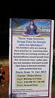 Yoga class in Marine Drive